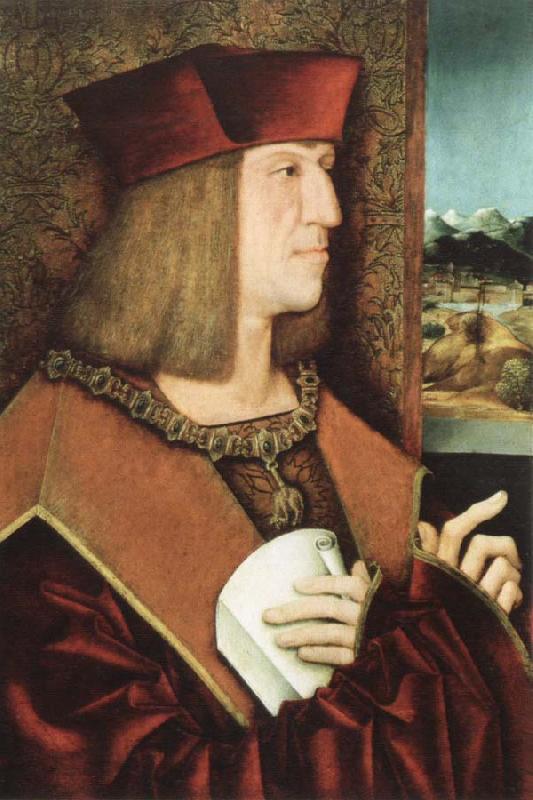 bernhard strigel portrait of emperor maximilian oil painting image
